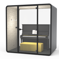 Cabine d'enregistrement vocale insonorisée portable, studio acoustique avec structure en aluminium pour usage professionnel et commercial