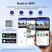 Nueva Caja Negra DVR para Coche 4K WiFi GPS, Cámara de Tablero de Lente Dual Delantera y Trasera, Dashcam 4K para Coche con Lente Dual, WiFi y GPS
