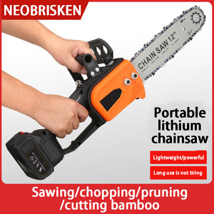 NEOBRISKEN Motosierra de Litio sin Escobillas de 16 Pulgadas, Grado DIY, Pequeña, Recargable, Portátil, para Corte de Madera al Aire Libre, N048 - Product Image 2