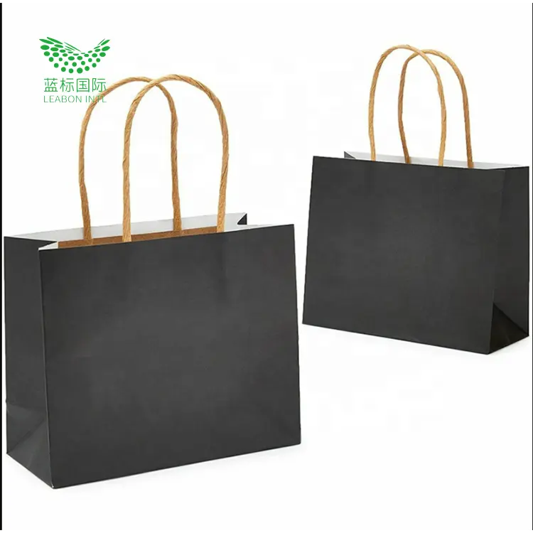 Özel restoran gıda teslim almak ambalaj çantası tasarım kendi Logo düz kolu Takeaway Carry düz Kraft kağıdından poşet