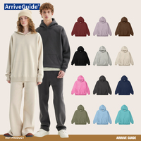 Sweat-shirts unisexes de haute qualité 350 g/m² doublés polaire épais pour l'hiver, avec étiquette personnalisée, emballage, fournisseur en gros