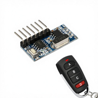Module récepteur RF 433 MHz avec décodeur de code d'apprentissage, kit DIY sans fil 433 MHz à 4 sorties pour télécommande, encodage 1527