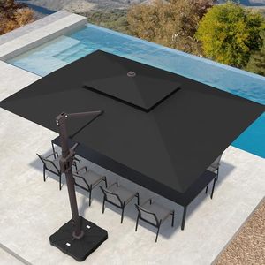 Ombrellone Rettangolare Grande HANYI 10X13FT con Rotazione a 360 Gradi per Piscina, Giardino e Terrazza - Product Image 1