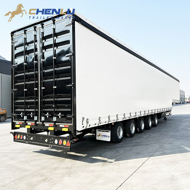 Curtain Side Freight Trailer Heavy Duty Semi Trailer for Pallets ...