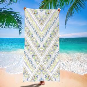 Bohemian Microfiber Beach Swim Towel Digital Print Quick-Drying <b>Bath</b> Towel Lightweight Summer & Pool Essential - Product Image 2