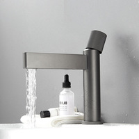 YLB5803 robinet de salle de bains en laiton, vente d'usine, nouvel arrivage robinet de salle de bains en laiton monotrou bassin gris robinet mitigeur d'eau froide et chaude
