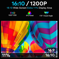 OEM 14 pulgadas 1920*1200 FHD 60HZ LED portátil pantalla portátil extensor Quad Triple LCD Monitor con bolsa