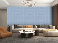 Panneau acoustique commercial moderne insonorisant 3D ignifuge haute densité 9 mm 100 % fibre de polyester pour salon