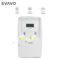 Diffuseur de parfum automatique rechargeable SVAVO pour toilettes et salles de bain, double réservoir, vaporisateur d'aérosol