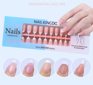 <span class=keywords><strong>Ongles</strong></span> artificiels français en gel X, marque privée BIN, à presser, longs, en forme d'amande, pré-faits, avec revêtement, <span class=keywords><strong>ongles</strong></span> complets, pointes d'<span class=keywords><strong>ongles</strong></span> françaises - Product Image 1