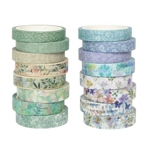 เทปวาชิลายดอกไม้ฤดูใบไม้ผลิ 5 เมตร สำหรับงาน DIY สมุดบันทึก งานฝีมือ และของขวัญทำมือ - Product Image 4