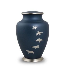 High Quality Best Selling Modern Durable Cremation Urns for Human Ashes Adult Large Aluminum Floor <b>Vase</b> Funeral Supplies OEM ODM - Product Image 3