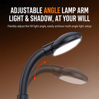 Lumière d'appoint LED magnétique pour DJI Osmo Pocket 4 Pro, éclairage vidéo alimenté par le corps, 3 températures de couleur pour le vlogging et le streaming en direct