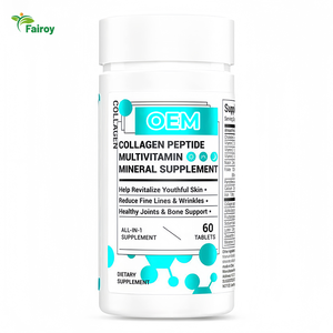 Complément alimentaire en comprimés de collagène multi-peptides OEM pour la peau, les <span class=keywords><strong>cheveux</strong></span>, les ongles <span class=keywords><strong>et</strong></span> les articulations, nutrition quotidienne - Product Image 1