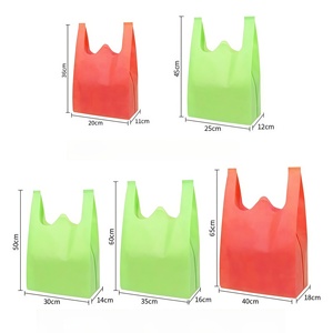 ถุงช้อปปิ้งผ้าไม่ทอแบบเสื้อยืด/ถุงผ้าไม่ทอแบบเสื้อยืด<span class=keywords><strong>ราคา</strong></span>ประหยัด/ถุงผ้าไม่ทอแบบใช้แล้วทิ้งพร้อมพิมพ์ลาย - Product Image 6