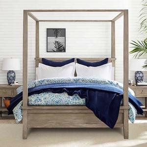 Ensemble de quatre affiches, mobilier de maison en chêne <span class=keywords><strong>massif</strong></span>, Design moderne, <span class=keywords><strong>lit</strong></span> Double, King et Queen size - Product Image 2