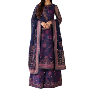 Vestido formal Salwar Kameez para mujer, vestido formal hecho con textura de algodón suave y lujosa, corte elegante para fiesta de verano - Product Image 4