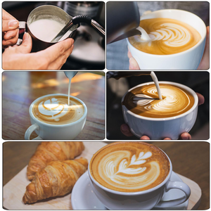 เหยือกนมสแตนเลส 304 เหมาะสำหรับกาแฟลาเต้ นมฟองนม - Product Image 5