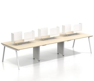 Modern <b>Office</b> <b>Computer</b> Desk Workstation with MFC & Steel Base Modular Design Customizable Colors Sizes Guangzhou Origin - Product Image 3
