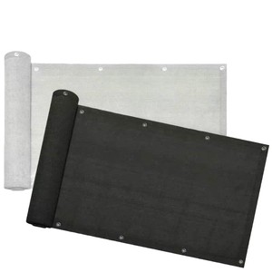 Voile d'ombrage pour balcon, écran <span class=keywords><strong>de</strong></span> confidentialité, filet pare-soleil ; 200g/m² HDPE tricoté warp-knit à filaments plats, bords ourlés, boucles <span class=keywords><strong>de</strong></span> fixation ; Filet d'ombrage - Product Image 5