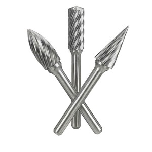 Carbide Rotary File 10Pc Metric Jobbers Length Drill Bits Hex Shank For Deburring Beveling Trimming Woodworking - Product Image 2