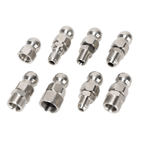 Buse de déboucheur de canalisations 5000 PSI avec <span class=keywords><strong>raccord</strong></span> rapide pour filetage interne NPT, ensemble de buses de vidange, connecteur en laiton - Product Image 4