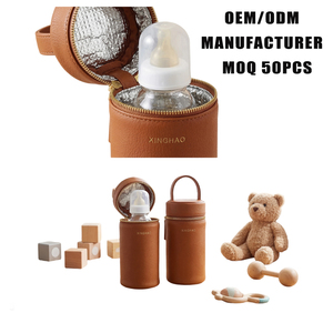 <span class=keywords><strong>Sac</strong></span> de transport isotherme en cuir végétalien de qualité supérieure pour biberons de <span class=keywords><strong>jumeaux</strong></span>, idéal pour les nouveau-nés et la garderie - Vente en gros directe usine OEM - Product Image 1