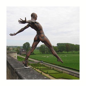 Hiện Đại Tùy Chỉnh Cuộc Sống Kích Thước Antique Bronze Khỏa Thân Người Đàn Ông Tượng Nhà Vườn Ngoài Trời Trang Trí Kim Loại Điêu Khắc Trên Bán - Product Image 1