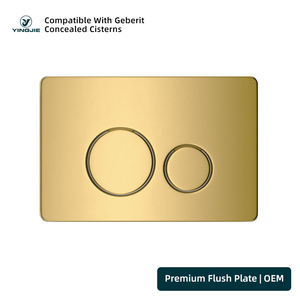 <span class=keywords><strong>Plaque</strong></span> de commande à bouton-poussoir double chasse en acier inoxydable 38 mm pour réservoir encastré <span class=keywords><strong>Geberit</strong></span> - Product Image 3