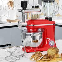 Batteur sur socle multifonctionnel 3-en-1 en acier inoxydable 2200W avec mixeur et hachoir à viande, vente en gros d'usine