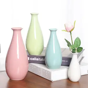 Vaso de cerâmica decorativo para casa, vaso de flores nórdicas simples e minimalista para mesas em casa