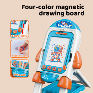 Nuevo Tablero de <span class=keywords><strong>Dibujo</strong></span> con Impresión de Dibujos Animados 2 en 1, Caballete de Doble Cara, Pintor Talentoso, Tablero de <span class=keywords><strong>Dibujo</strong></span> de Doble Cara - Product Image 3