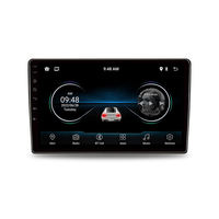 Autoradio Android universel 7/9/10,1 pouces avec écran tactile, navigation GPS intégrée 2DIN, WiFi pour FM, Carplay, audio haute résolution, miroir