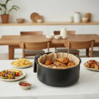 Papier sulfurisé jetable antiadhésif, résistant à l'huile, écologique, compatible four et friteuse à air, et papier de cuisson