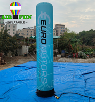 AIRFUN 2mH Totem gonflable publicitaire, colonne gonflable portable, décoration, pylône gonflable, tube lumineux LED, pilier