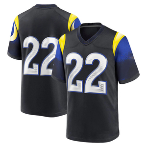 Maillots de football américain cousus neufs en gros, meilleure qualité, uniforme de football de l'équipe des <span class=keywords><strong>Rams</strong></span> pour hommes, vêtements de football américain cousus - Product Image 2