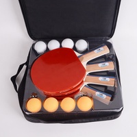 Ensemble de raquettes de tennis de table professionnelles légères personnalisées pour l'entraînement - Raquettes portables en gros
