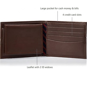 Custom Bifold Engraved <b>Wallet</b> <b>RFID</b> <b>Blocking</b> Full Grain Leather <b>Wallet</b> Genuine Leather Card Holder for Man - Product Image 4