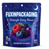 Sachets Mylar personnalisés 3,5g 7g 14g 28g avec fenêtre, anti-odeur, à l'épreuve des enfants, pochettes souples en aluminium pour emballage de capsules et suppléments