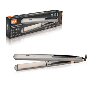 Lisseur de cheveux RAF 50W professionnel en céramique PTC à chauffage rapide pour cheveux secs et humides, cordon rotatif à 360 degrés - Product Image 1