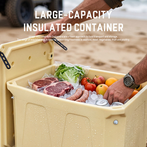 300L Suppliers Factory LLDPE PU Large Capacity Cold Chain Fish Bin Insulated Fish <strong>Box</strong> for Seafood Fishing - Product Image 6