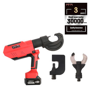 QS-B400 3in1 Portable Rechargeable alimenté par batterie hydraulique câble sertissage et coupe de câble et trou poinçonnage outil Type de poignée - Product Image 6