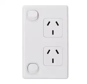 10A Australia Electrical Vertical Double Powerpoint GPO Wall Switch Socket