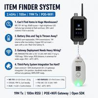 Sistema Inteligente de Rastreo de Activos RFID, Etiqueta con PoE, Zigbee Gateway, IP67, Localizador Acústico-Óptico, IoT Industrial para Inventario de Almacén