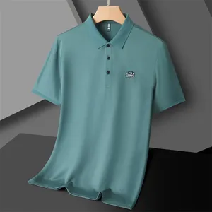 T-shirt d'été <span class=keywords><strong>grande</strong></span> <span class=keywords><strong>taille</strong></span> pour <span class=keywords><strong>homme</strong></span>, manches courtes, grandes tailles, <span class=keywords><strong>polo</strong></span> décontracté chic, col rabattu, sans coutures - Product Image 6