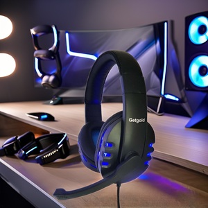 Paquete <span class=keywords><strong>de</strong></span> 10 Auriculares con Cable Getgold, Luz Roja/Azul, Micrófono Dinámico Cómodo para Videojuegos, Teléfono Móvil Moderno - Product Image 4