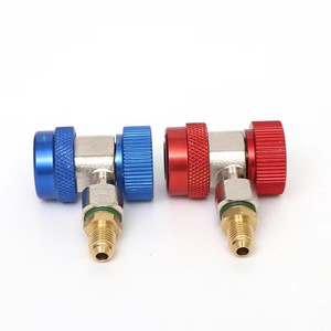Có thể điều chỉnh R134a <span class=keywords><strong>Adapter</strong></span> Phụ kiện với cao-thấp nhanh chóng Coupler chuyển đổi kết nối cho điều hòa không khí và tuyết hạt giống Freon refri - Product Image 5