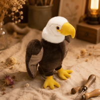 Peluche réaliste personnalisée Aigle chauve – Anti-stress, décoration d'intérieur, cadeau pour enfants, boîte incluse (20cm-50cm)