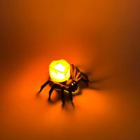 Lumières d'araignée d'Halloween, bougies LED sans flamme, supports de bougies en forme d'araignée, lumières à piles, accessoires d'Halloween