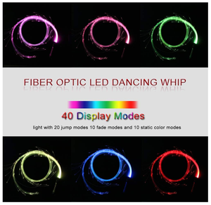 6ft giocattolo Rave ricaricabile in fibra di LED ideale per feste Rave, spettacoli di luci, Festival di danza in pizzo con frusta di Pixel EDM - Product Image 3